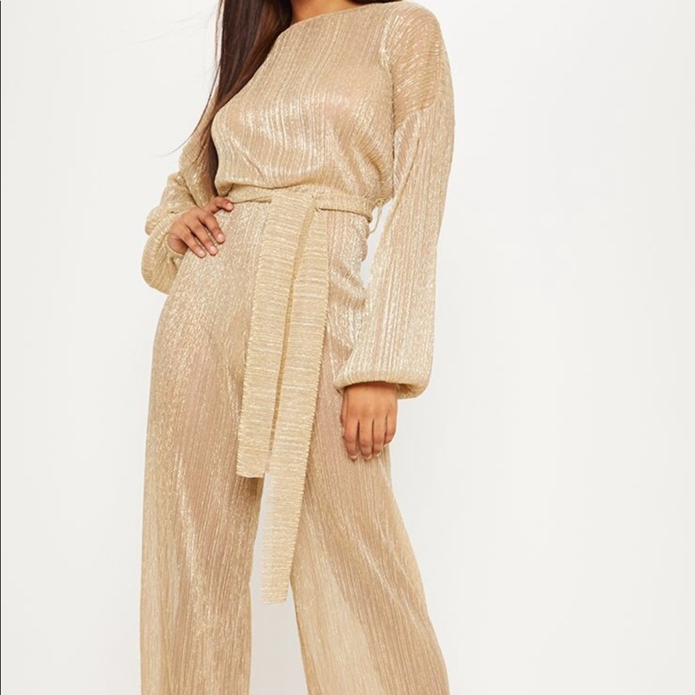 Gold Metallic Jumpsuit